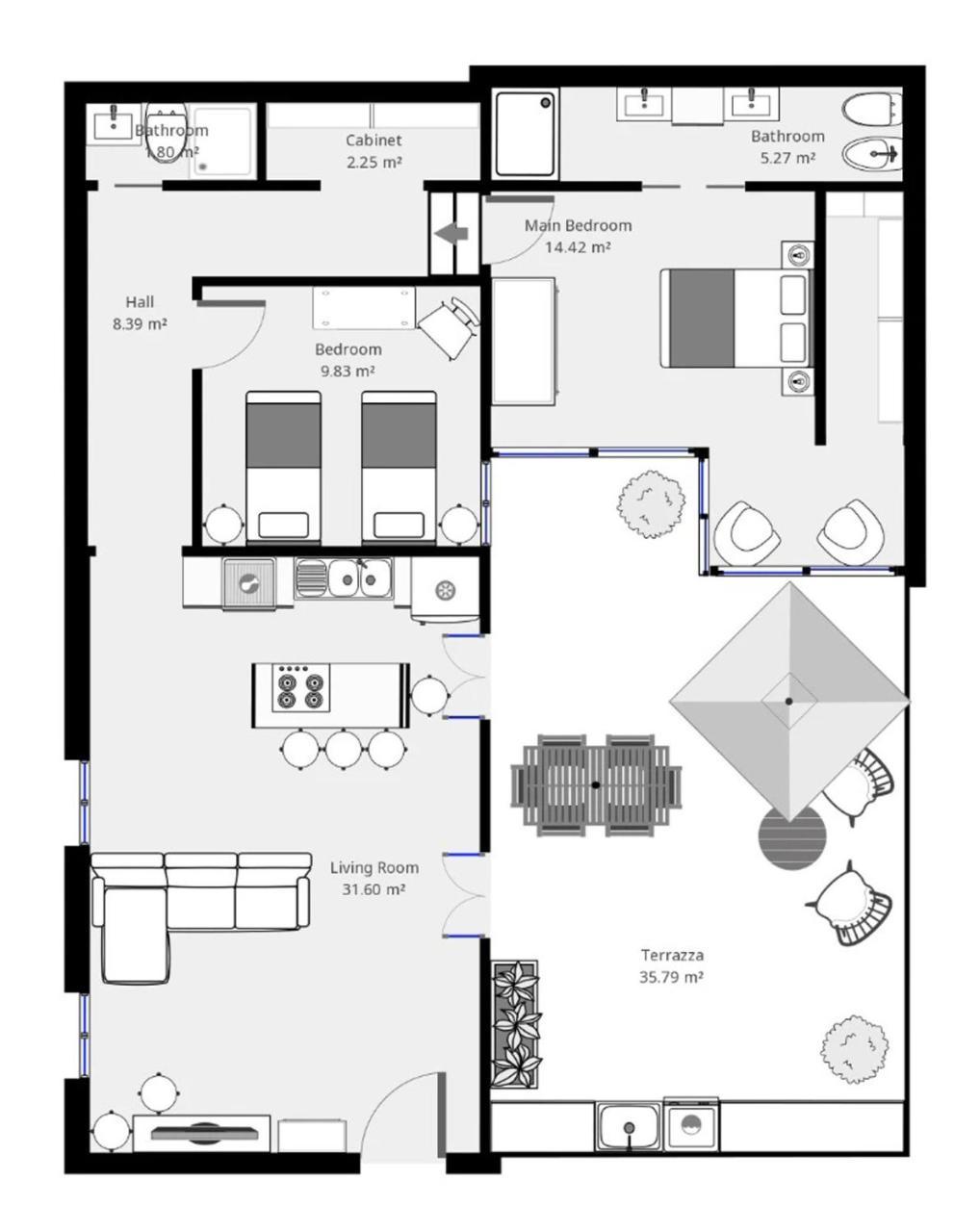 Decharme Apartment With Terrace In Monti Roma Ngoại thất bức ảnh